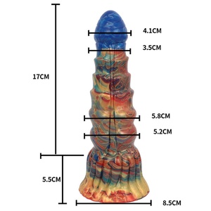 LUUK Sex Shop Ambilight Color <b>Dildo</b> Huge Glans Anal Plug With Powerful Sucker Sex Toys for Women Lesbian Products - Product Image 6