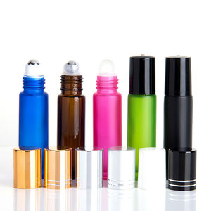 زجاجات كروية زجاجية للسيروم والمستحضرات بسعر الجملة، سعة 10 مل، زجاجة دوارة أو مضخة رش بألوان مختلفة للجسم - Product Image 2