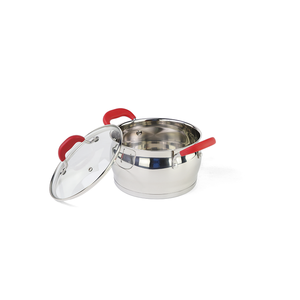 Youaxa — ensemble d'ustensiles <span class=keywords><strong>de</strong></span> cuisine en acier inoxydable, antiadhésif, poignée rouge, casseroles et poêles, vente en gros - Product Image 4