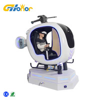 Venta caliente VR vuelo Realidad Virtual adultos y niños cabina aviones 9D helicóptero volador para la venta
