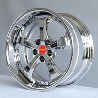 عجلات SW Forged VSKF مكونة من قطعتين/ثلاث قطع مقاس 17 و18 و19 و20 بوصة، جنوط مصقولة ثلاثية الكروم عميقة الحواف 5x114.3 5x120 VS-KF لسيارات الركاب