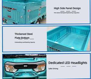 बंद प्रकार की उच्च शक्ति भारी-शुल्क इलेक्ट्रिक कार्गो ट्राइसाइकिल अधिक सस्ती शक्तिशाली 60 वी 1200w इलेक्ट्रिक कार्गो ट्राइसाइकिल - Product Image 6