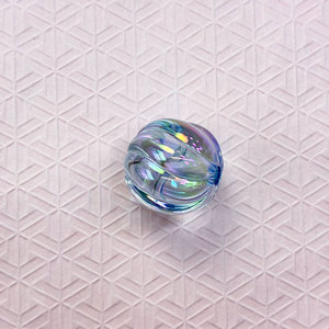 Cuentas de calabaza acrílicas UV translúcidas de colores con orificio pasante de 16 mm para cadena de teléfono DIY hecha a mano, cuentas de calabaza transparentes como el hielo - Product Image 5