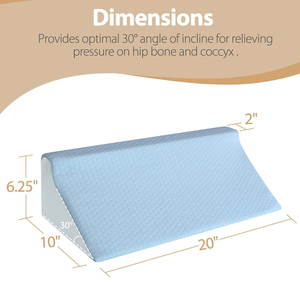 Coussin de lit compensé en mousse à mémoire de forme pour dormeurs latéraux, positionneur dorsal pour prévenir les escarres, après une intervention chirurgicale - Product Image 6