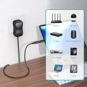 48W Universal Power Supply Adjustable 6V-24V AC DC <b>Adapter</b> LCD Display 9 Tips <b>USB</b>-C Micro <b>USB</b> for LED Strip Router Camera TV Box - Product Image 5