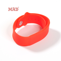 Bracelet en silicone double couche NFC RFID étanche 13,56 MHz pour parc aquatique, paiement sans contact