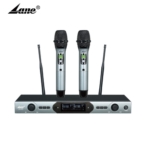 LR-616 Karaoke 2 Wireless Microphones Wireless Microphone System Professional Uhf Wireless Microphone 2 Channels - Product Image 1