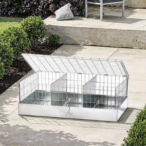 Jaula <span class=keywords><strong>de</strong></span> transporte <span class=keywords><strong>de</strong></span> mascotas <span class=keywords><strong>de</strong></span> metal plegable con variante <span class=keywords><strong>de</strong></span> compartimento separado Jaula <span class=keywords><strong>de</strong></span> transporte <span class=keywords><strong>de</strong></span> animales pequeños Portador <span class=keywords><strong>de</strong></span> criaturas para viajes - Product Image 4