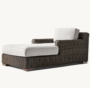 Meilleures ventes de chaises longues d'extérieur en osier pour <span class=keywords><strong>piscine</strong></span> Chaise en rotin artificiel avec accoudoirs - Product Image 5