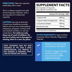 L Arginine Capsule Label pribadi penambah nutrisi konten 99% l-arginine bubuk suplemen - Product Image 2