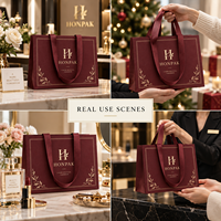 Sac en papier et boîte cadeau de luxe HONPAK, boîte pliante personnalisée avec logo imprimé pour la présentation de marques haut de gamme