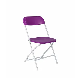 Event Folding Chair High Quality Foldable Plastic Metal Chair Portable Garden Event Cheap Outdoor Patio Furniture Black Plastic Folding Chairs