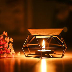 Fashion Aromatic <strong>Oil</strong> <strong>Burner</strong> Geometric Ceramic Essential <strong>Oil</strong> Candle Holder Wax Melt <strong>Burner</strong> Warmer Melter <strong>Fragrance</strong> for Tealight - Product Image 4