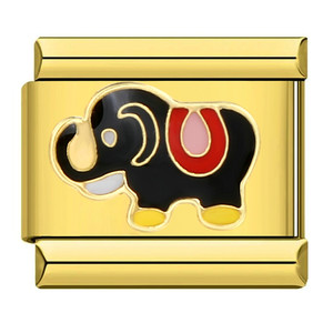 Bracciale con Charm Italiano Personalizzabile Fai da Te in Acciaio Inossidabile Dorato a Stella, a Griglia, a Forma di Animale, per Gioielli da 9mm - <span class=keywords><strong>Alta</strong></span> Qualità, Vendita all'Ingrosso - Product Image 6