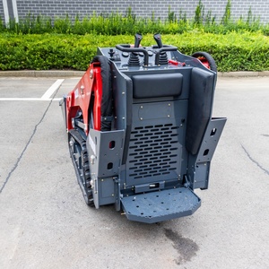 Mini-chargeuse sur chenilles homologuée EPA EUR V, capacité de charge de 1 tonne, avec tarière et grappin, moteur diesel Kubota, forte puissance de creusement - Product Image 4