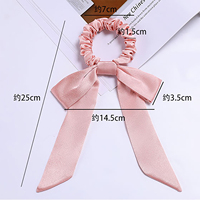 Haute qualité 100% mûrier soie élastique bandeaux long ruban cheveux arcs filles soie bandeau