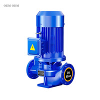 Pompe centrifuge verticale triphasée haute pression haute pression pour circulation d'eau chaude et froide pour conduites d'irrigation agricole OEM
