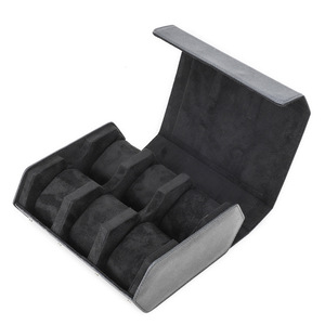 Nouvelle boîte de rangement pour montres en cuir Saffiano à 6 emplacements, portable, antichoc, pour collectionneur de montres mécaniques - Product Image 6