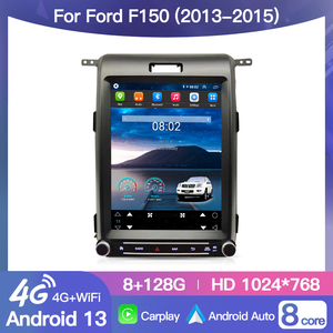 HFMidia Autoradio 12,1 pouces avec écran vertical, lecteur multimédia vidéo, Bluetooth, CarPlay sans fil pour Ford F150 2013-2015 - Product Image 2