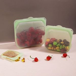 Reusable Silicone Food Storage Bags Leakproof Container Eco Friendly Freezer Safe Kitchen Organization for Snack Lunch - Product Image 3