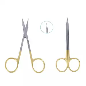 12 سنتيمتر أدوات أسنان من الفولاذ المقاوم للصدأ مقص جراحي Autoclavable مقص جراحي عيادة ادوات المختبر