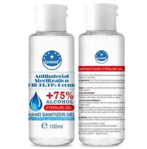 Özel etiket 50ml 100ML 500ML susuz antibakteriyel el temizleyici jel sprey 75% alkol el yıkama sıvısı el sabunu