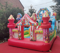 Castillo inflable para niños, jirafa, castillo hinchable, entretenimiento, trampolín inflable, instalaciones de parque de atracciones inflables