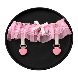 महिला लॉलीटा धनुष पैर की अंगूठी सेक्सी लिंगरी फीता फूल गार्टर बेल्ट आंरकि शैली नौकरानी गाटर सामान - Product Image 1