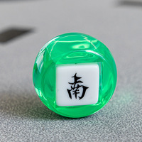 Accessoires de Mahjong pour le démarreur de jeu (direction du vent) : dés colorés en acrylique, code sud-est, nord-ouest, centre, dés blancs, grands