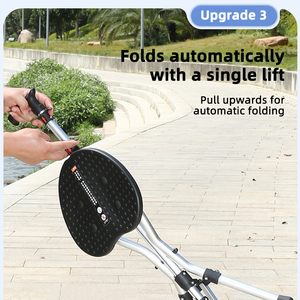 <span class=keywords><strong>Silla</strong></span> <span class=keywords><strong>para</strong></span> caminar, asiento de bastón plegable de aleación de aluminio, altura ajustable, ayuda de movilidad ligera <span class=keywords><strong>para</strong></span> personas mayores y descanso al aire libre - Product Image 4