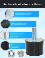 M4 M5 M6 M8 M10 M12 Supports en caoutchouc Isolateurs Tampon Amortisseur en caoutchouc Pare-chocs Anti Vibration Bloc silencieux Supports de vibration