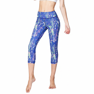 Premium Quality <b>Women's</b> Cotton/Bamboo Fiber High Waist Yoga <b>Leggings</b> Breathable Quick Dry Customized Logo MS-CL-006 - Product Image 1