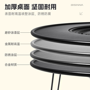 Portable Wood Burning <b>Stove</b> 3.8kg Stainless Steel Black For Camping Outdoor Use - Product Image 2