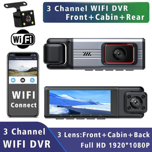 Cámara para Auto 1080P con Triple Lente Delantera y Trasera, WiFi, Grabación en Bucle, Gran Angular de 140 Grados, DVR para Auto de 12V con Soporte para Tarjeta TF - Product Image 5