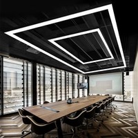 Suspension rectangulaire en profilé aluminium pour bureau, 1,2 m, LED, 20W, éclairage linéaire pour salle de sport, CRI 90, dimmable, 110