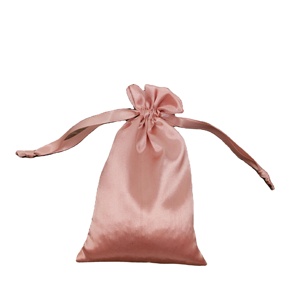 Pochette personnalisée double couche en satin avec cordon de serrage pour cadeaux de mariage, rangement de chaussures, perruques et extensions capillaires - Product Image 6