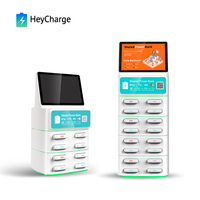 Station de recharge publique pour téléphones portables avec paiement par carte Visa, partage de batterie externe, écran et fonction support de terminal de paiement (POS)