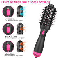 Nouveau sèche-cheveux 4-en-1 cheveux bouclés Ion négatif air chaud peigne à air chaud multifonctionnel ménage peigne à cheveux droit