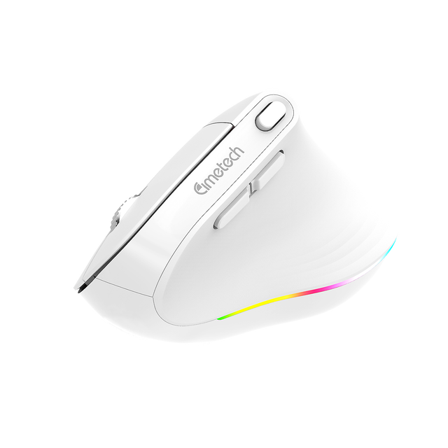 Factory Price Rechargeable Ergonomic Vertical 2.4Ghz Wireless Mouse 7-color LED Light for PC Laptop Home Office