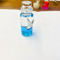 Aimant de réfrigérateur liquide en acrylique avec pingouin, poisson, dauphin, grenouille, bateau 3D, flotteurs personnalisés, décoration animée pour réfrigérateur, cadeau promotionnel