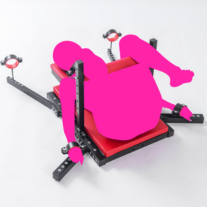 BANSEY Forced Leg Spreader Bondage <b>Frame</b> with Pelvic Restraint Bar Fesselstuhl Chaise de bondage Love chair red - Product Image 2