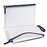 Porte-documents en PP avec fermeture éclair et logo personnalisé, directement de l'usine, pour les voyages et le bureau