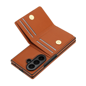 Flip Wallet Purse PU Cuir Téléphone Couverture Arrière Shell <span class=keywords><strong>pour</strong></span> Galaxy Z Fold 3 4 5 6 7 Ani-Drop <span class=keywords><strong>Smartphone</strong></span> Case Sac avec Anneau Support - Product Image 5