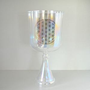 HF Cosmic Light <span class=keywords><strong>Crystal</strong></span> Singing Heiliger Gral mit Blumen klang heilung und Therapie Quarzkristall-Gesangs kelch - Product Image 6