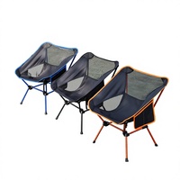Chaise pliante carrée Yunye en alliage d'aluminium ultra-légère et portable pour camping, plage et croquis