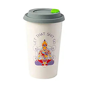 Verres à bière en céramique blanche à <span class=keywords><strong>double</strong></span> paroi avec couvercle - Product Image 6