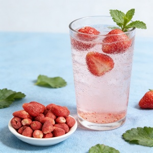 สตรอว์เบอร์รีอบแห้งคุณภาพสูง 100 กรัม/ถุง อาหารธรรมชาติ <span class=keywords><strong>ขนม</strong></span>สตรอว์เบอร์รีกรอบ ผลไม้อบแห้ง <span class=keywords><strong>ขนม</strong></span>จีน - Product Image 5