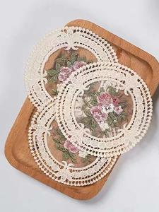 Sottobicchiere Quadrato in Lino Contemporaneo da 38cm, Personalizzabile con Ricamo, Logo a Colori Personalizzato, Tappetino Antiscottatura Disponibile - Product Image 4