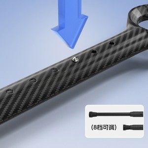 Bâtons télescopiques en fibre de carbone légers, hauteur réglable 118-137 cm, pour la randonnée et les activités de plein air - Product Image 4
