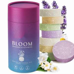 Tabletas de vapor de baño de ducha <span class=keywords><strong>natural</strong></span> vegana orgánica personalizada de fábrica OEM Alivio de aromaterapia vegana para relajación - Product Image 1